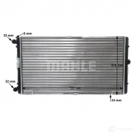 Радиатор охлаждения двигателя MAHLE ORIGINAL 1437576717 RZ4AVO J CR 829 000S - Изображение 9