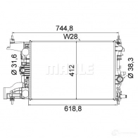 Радиатор охлаждения двигателя MAHLE ORIGINAL OG8XXM 2 CR 2116 000S Chevrolet Orlando 1 (J309) Минивэн