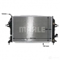 Радиатор охлаждения двигателя MAHLE ORIGINAL ITU1Z L8 1437576781 CR 1857 000S - Изображение 8
