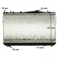 Радиатор охлаждения двигателя MAHLE ORIGINAL 1437577421 CR 1312 000P DUKS4 8 - Изображение 6