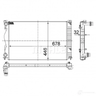 Радиатор охлаждения двигателя MAHLE ORIGINAL CR 977 000S 1437576599 Y5890 B - Изображение 6