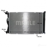 Радиатор охлаждения двигателя MAHLE ORIGINAL CR 977 000S 1437576599 Y5890 B - Изображение 9