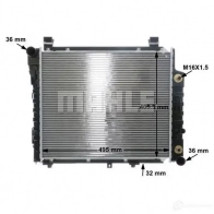 Радиатор охлаждения двигателя MAHLE ORIGINAL X47 JE 1437576583 CR 406 000S - Изображение 8