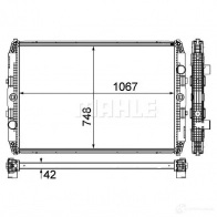 Радиатор охлаждения двигателя MAHLE ORIGINAL 1437636200 B SO5V CR 1151 000P