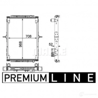 Радиатор охлаждения двигателя MAHLE ORIGINAL O C998 CR 892 000P 1437636208 - Изображение 2