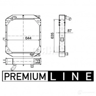Радиатор охлаждения двигателя MAHLE ORIGINAL CR 1554 000P 9HCD7Y W 1437636212 - Изображение 2