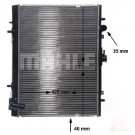 Радиатор охлаждения двигателя MAHLE ORIGINAL 1437579439 ICG 6I CR 2175 000S - Изображение 8