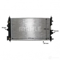 Радиатор охлаждения двигателя MAHLE ORIGINAL AA6 R0 CR 1011 000S 1437576742 - Изображение 9