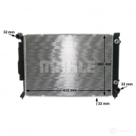 Радиатор охлаждения двигателя MAHLE ORIGINAL V EZABU CR 1686 000S 1437577211 - Изображение 9