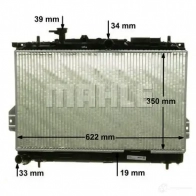 Радиатор охлаждения двигателя MAHLE ORIGINAL UBGJS GR CR 1292 000P 1437577219 - Изображение 6