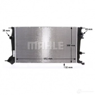 Радиатор охлаждения двигателя MAHLE ORIGINAL 1437577936 CR 24 000S ST4C 4KT - Изображение 7
