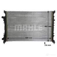 Радиатор охлаждения двигателя MAHLE ORIGINAL 1437577205 CR 1110 000S U HQU9D - Изображение 8