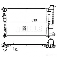 Радиатор охлаждения двигателя MAHLE ORIGINAL 1437574883 DL9RQ F CR 849 000S - Изображение 6