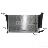 Радиатор охлаждения двигателя MAHLE ORIGINAL 1437574883 DL9RQ F CR 849 000S - Изображение 9
