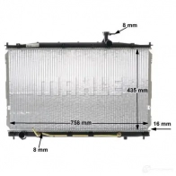 Радиатор охлаждения двигателя MAHLE ORIGINAL 1437579239 3PW1 W CR 1324 000S - Изображение 8
