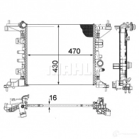 Радиатор охлаждения двигателя MAHLE ORIGINAL J JNPR5 CR 1187 000P 1437577749 - Изображение 4