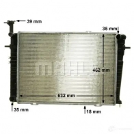 Радиатор охлаждения двигателя MAHLE ORIGINAL R56 IGF CR 1317 000P 1437577908 - Изображение 6
