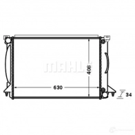 Радиатор охлаждения двигателя MAHLE ORIGINAL CR 1422 000S FWOQNY 9 1437577910 - Изображение 8