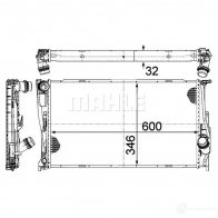 Радиатор охлаждения двигателя MAHLE ORIGINAL P53B1 F CR 1084 000P 1437577901 - Изображение 4
