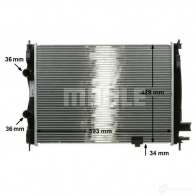 Радиатор охлаждения двигателя MAHLE ORIGINAL CR 1075 000S 1437578592 1YQZT E - Изображение 7