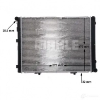 Радиатор охлаждения двигателя MAHLE ORIGINAL CR 284 000S 1437577449 AG MPTL - Изображение 8