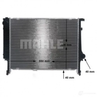 Радиатор охлаждения двигателя MAHLE ORIGINAL 1437577913 CR 277 000S PS8 K7 - Изображение 9