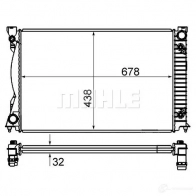 Радиатор охлаждения двигателя MAHLE ORIGINAL CR 842 000S S AZI5HL 1437578314 - Изображение 6