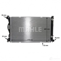 Радиатор системы охлаждения MAHLE ORIGINAL CR789000S 0 TE1RN 1437578561 - Изображение 9