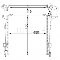 Радиатор охлаждения двигателя MAHLE ORIGINAL 4 3PW0 Kia ProCeed (ED) 1 Хэтчбек 2.0 CRDi 140 140 л.с. 2008 – 2012 CR 1401 000P