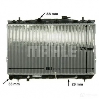 Радиатор охлаждения двигателя MAHLE ORIGINAL P 4SWGB 1437580019 CR 1318 000P - Изображение 6
