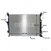 Радиатор охлаждения двигателя MAHLE ORIGINAL CR 302 000S F3M 3HLL 1437579426 - Изображение 8