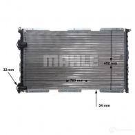 Радиатор охлаждения двигателя MAHLE ORIGINAL 3 YUSSD CR 526 000S 1437579440 - Изображение 9