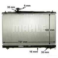 Радиатор охлаждения двигателя MAHLE ORIGINAL 1437579414 862B ZD CR 1866 000S - Изображение 7