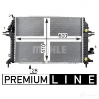 Радиатор охлаждения двигателя MAHLE ORIGINAL 1437579637 E ZQAH6 CR 1857 000P - Изображение 6