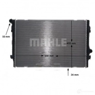 Радиатор охлаждения двигателя MAHLE ORIGINAL 1437577763 CR 811 000S GGD 85 - Изображение 7