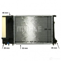 Радиатор охлаждения двигателя MAHLE ORIGINAL 1437579645 6YX PI CR 495 000P - Изображение 7