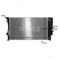 Радиатор охлаждения двигателя MAHLE ORIGINAL CJ OCN 1437579214 CR 1173 000S - Изображение 11
