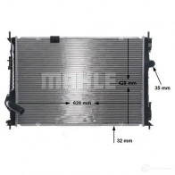 Радиатор охлаждения двигателя MAHLE ORIGINAL QW RSP6 1437579422 CR 2058 000S - Изображение 8