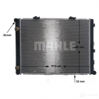 Радиатор охлаждения двигателя MAHLE ORIGINAL J9B6P 1 1437579644 CR 263 000S - Изображение 7