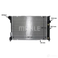 Радиатор охлаждения двигателя MAHLE ORIGINAL 3 NUO52 CR 1176 000S 1437579967 - Изображение 9