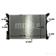 Радиатор охлаждения двигателя MAHLE ORIGINAL 1437579686 UYZP H4E CR 2170 000P - Изображение 7