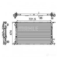 Радиатор охлаждения двигателя MAHLE ORIGINAL NF IBNH CR 911 000P 1437579990 - Изображение 4