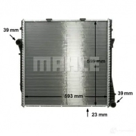 Радиатор охлаждения двигателя MAHLE ORIGINAL WM9 I5G 1437576791 CR 567 000P - Изображение 7