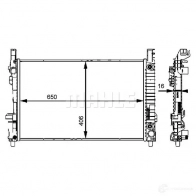 Радиатор охлаждения двигателя MAHLE ORIGINAL 1437579970 GM PHSD CR 661 000P - Изображение 4