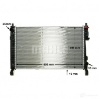 Радиатор охлаждения двигателя MAHLE ORIGINAL 1437579970 GM PHSD CR 661 000P - Изображение 7