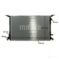 Радиатор охлаждения двигателя MAHLE ORIGINAL R 3FXLA 1437579798 CR 1023 000P - Изображение 6