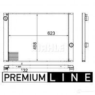 Радиатор охлаждения двигателя MAHLE ORIGINAL E7IUN A5 1437577551 CR 1159 000P - Изображение 2