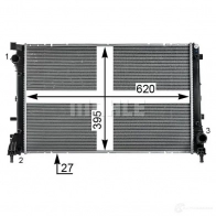 Радиатор охлаждения двигателя MAHLE ORIGINAL IZ JA3 1437580213 CR 2002 000P - Изображение 4