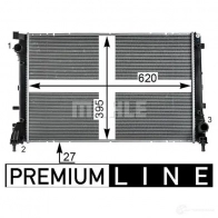 Радиатор охлаждения двигателя MAHLE ORIGINAL IZ JA3 1437580213 CR 2002 000P - Изображение 5