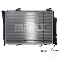 Радиатор охлаждения двигателя MAHLE ORIGINAL YRYU 3 1437580204 CR 270 000P - Изображение 6